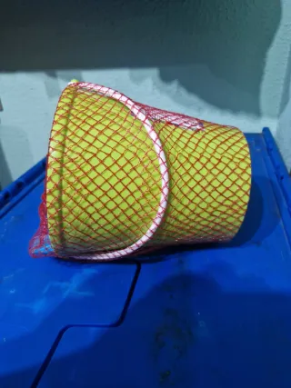 Cubo Playa Verde con Red Roja