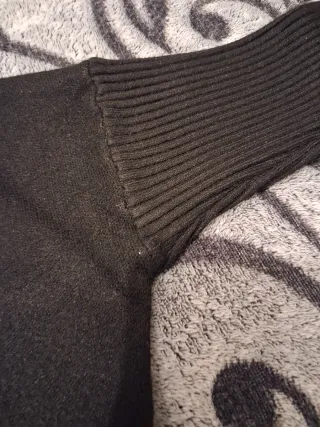 Jersey negro con flecos talla única