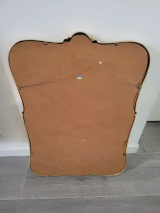 Espejo antiguo dorado barroco