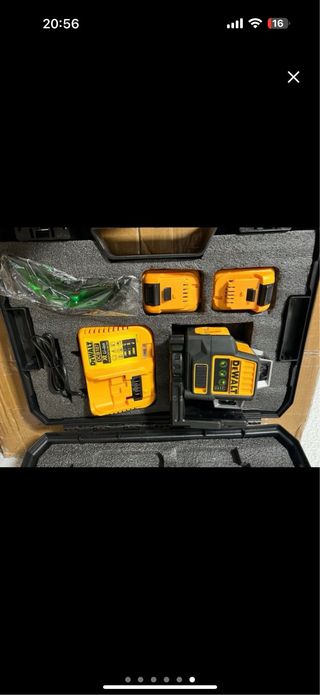 Nivel Láser DeWalt con Baterías y Cargador