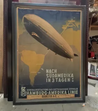 Cartaz Vintage 1930 Zeppelin