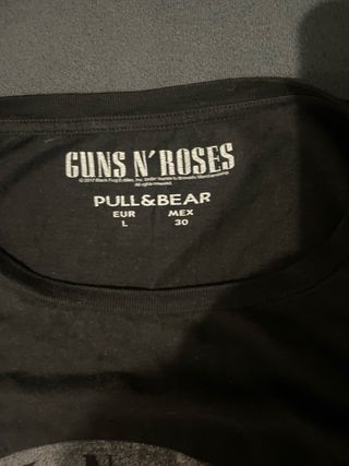 Camiseta Pull&Bear Guns N' Roses Negra