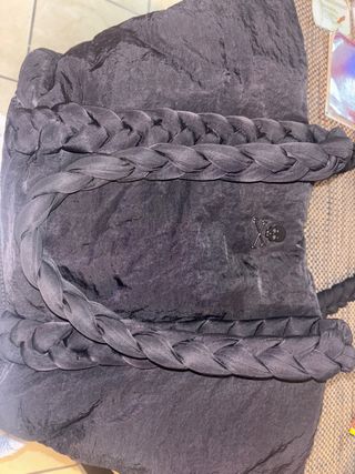 Bolso Scalpers Negro Trenzado