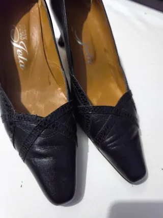 Zapatos negros tacón