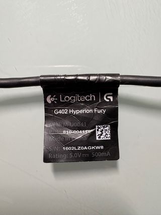 Ratón Gaming Logitech G402 Hyperion Fury Negro