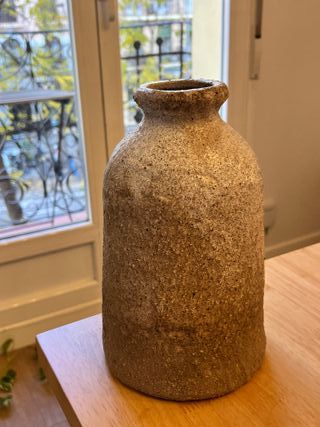 Florero/Jarrón de Zara Home Cerámica Beige