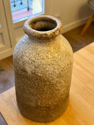 Florero/Jarrón de Zara Home Cerámica Beige