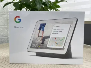 Google Nest Hub - Altavoz Google - Gris/Blanco