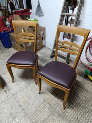 Sedie da pranzo in legno massello