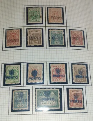 Sellos Polonia 1919 Porto