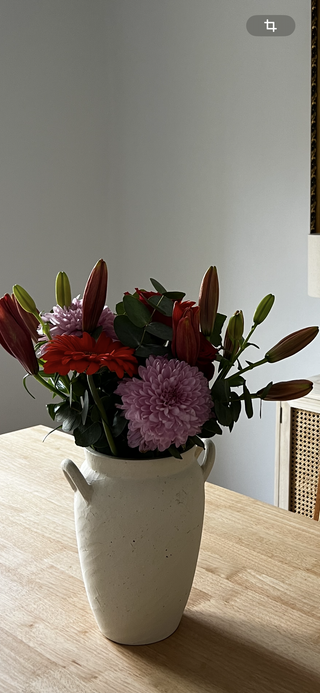 Florero Jarrón Zara Home Cerámica Beige