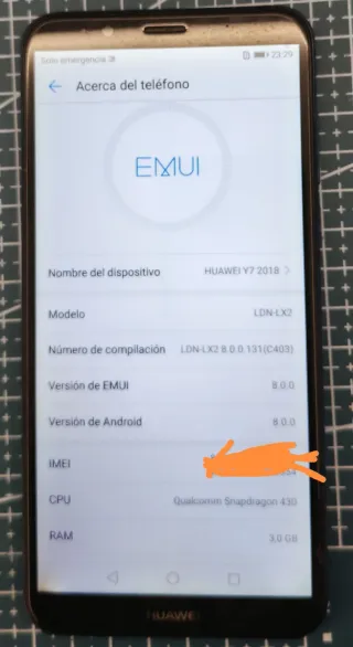 Huawei Y7 2018 Negro/azul marino