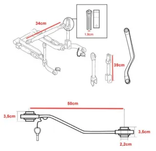 Kit tripuntal para minitractores