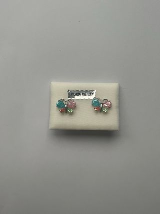 Pendientes mariposa niña