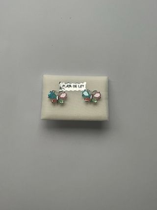 Pendientes mariposa niña