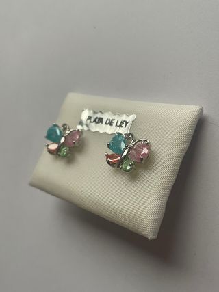 Pendientes mariposa niña