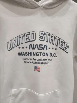 Sudadera NASA Blanca