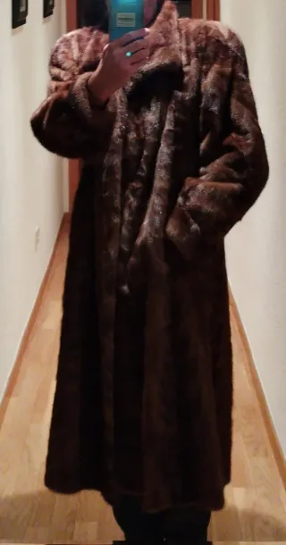 Cappotto vintage marrone da donna