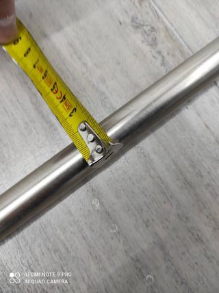 Barra para cortina de metal