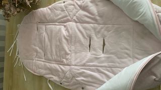 Saco universal silla bebé rosa lunares