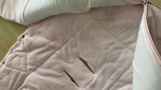 Saco universal silla bebé rosa lunares