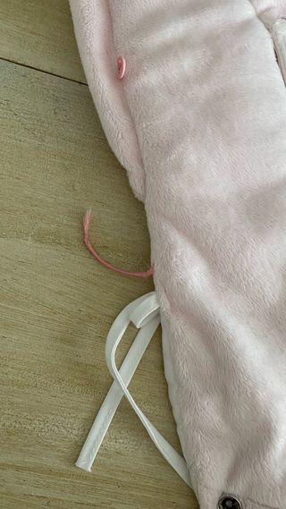 Saco universal silla bebé rosa lunares