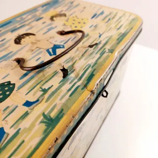 Scatola Latta Vintage Bertolini Bambini