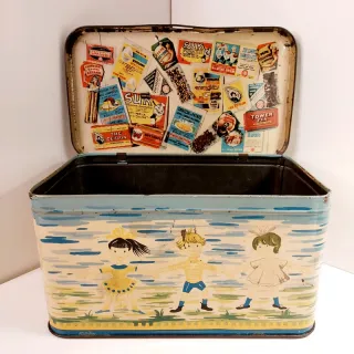 Scatola Latta Vintage Bertolini Bambini