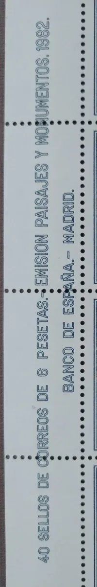 40 Sellos España 6 pesetas Paisajes y Monumentos