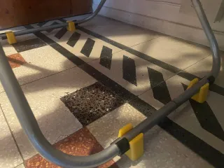 Soporte tendedero para que no se atasque el robot