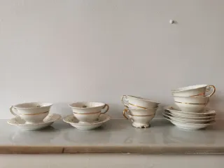 Juego de café porcelana Santa Clara