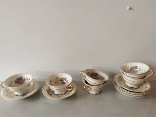 Juego de café porcelana Santa Clara