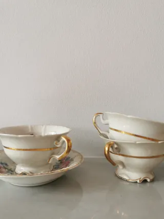 Juego de café porcelana Santa Clara