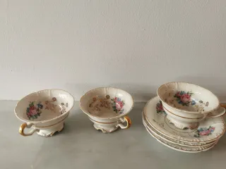 Juego de café porcelana Santa Clara