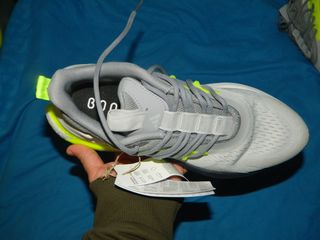 Zapatillas Adidas Alphaboost v2 Gris/Verde 40 2/3