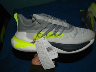 Zapatillas Adidas Alphaboost v2 Gris/Verde 40 2/3