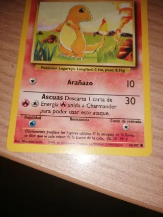 Carta Pokémon Charmander Básico