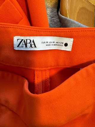 Completo elegante giacca e pantalone Zara arancion