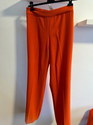 Completo elegante giacca e pantalone Zara arancion
