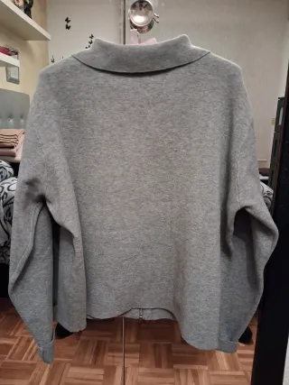 Chaqueta gris lana Kiabi