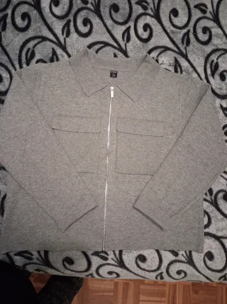 Chaqueta gris lana Kiabi