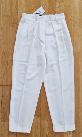 Pantalón Zara Blanco nuevo