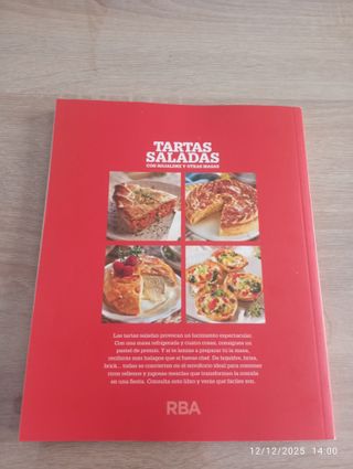 Libro Tartas Saladas con hojaldre y otras masas