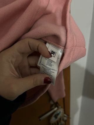 Camisola Fila Croped Rosa Mulher