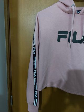 Camisola Fila Croped Rosa Mulher