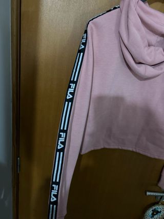 Camisola Fila Croped Rosa Mulher