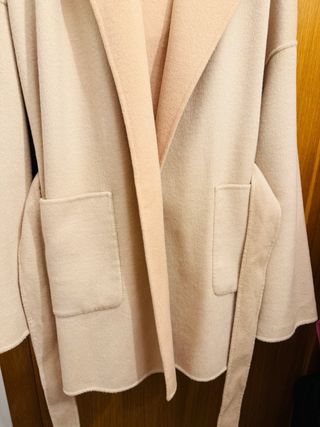 Abrigo lana reversible Laserre Beige/Nude