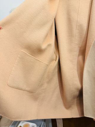 Abrigo lana reversible Laserre Beige/Nude