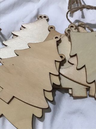 Adornos Árboles Navidad Madera