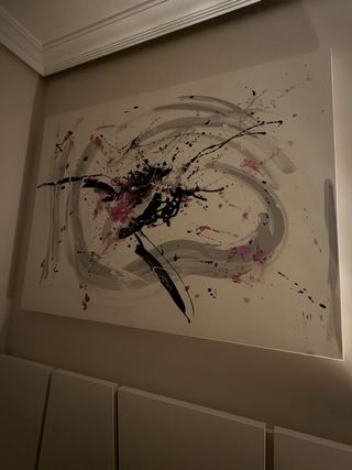 Cuadro grande abstracto 120x89,5 pintura única